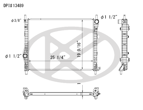 Koyo A13489 - rad Radiator Koyo A13489 - rad Radiator