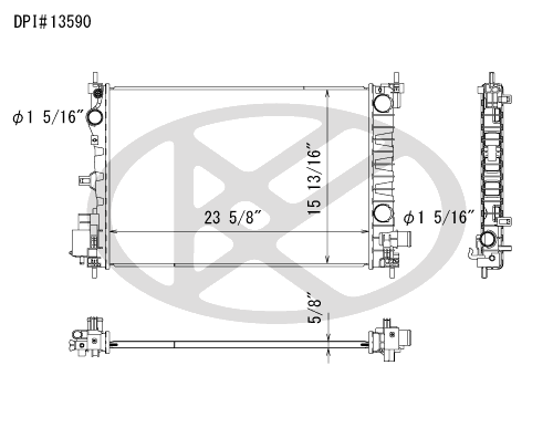 Koyo A13590 - rad  Radiator