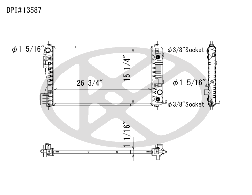 Koyo A13587 - rad  Radiator