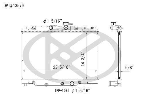 Koyo A13579 - rad Radiator Koyo A13579 - rad Radiator