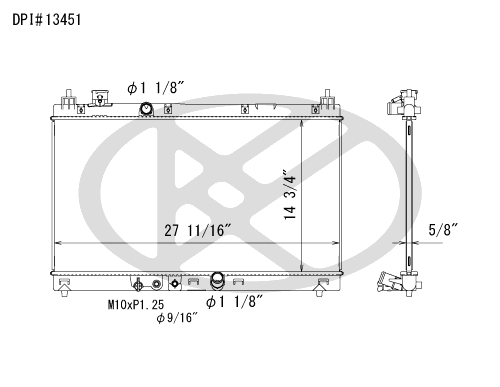 Koyo A13451 - rad Radiator Koyo A13451 - rad Radiator