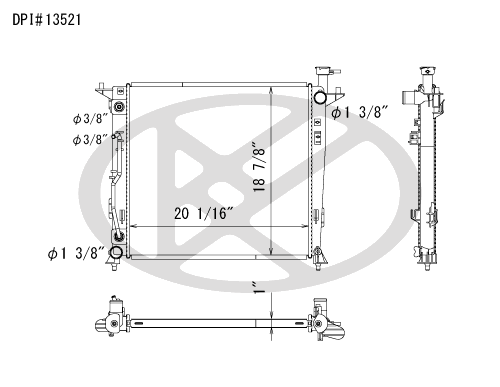 Koyo A13521 - rad  Radiator