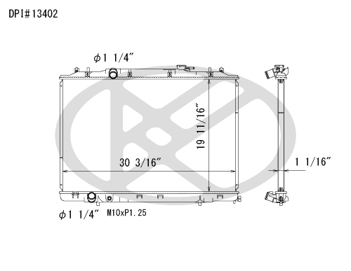 Koyo A13402 - rad  Radiator