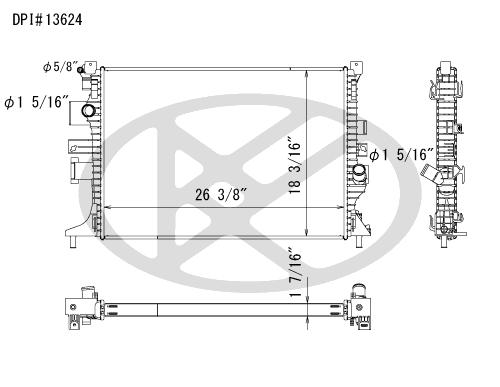 Koyo A13624 - rad Radiator Koyo A13624 - rad Radiator