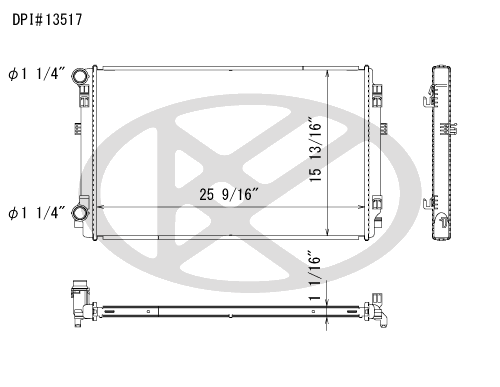 Koyo A13517 - rad  Radiator