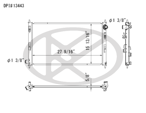 Koyo A13443 - rad  Radiator