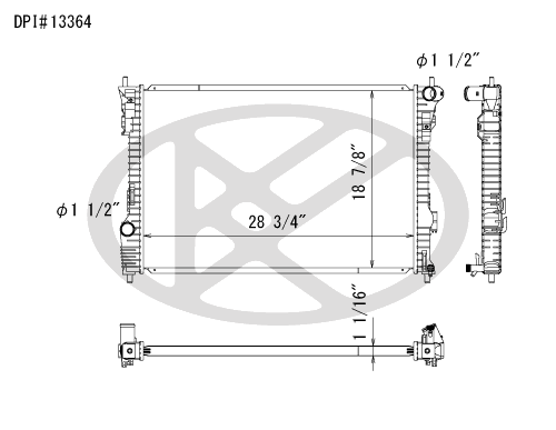 Koyo A13364 - rad Radiator Koyo A13364 - rad Radiator