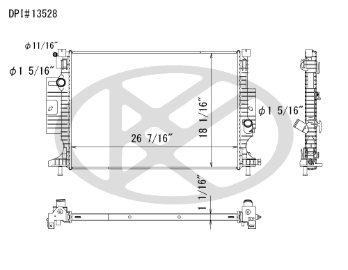 Koyo A13528 - rad  Radiator