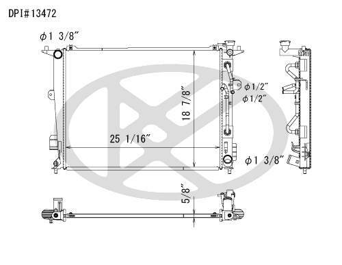 Koyo A13472 - rad  Radiator