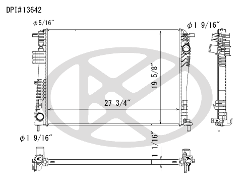 Koyo A13642 - rad  Radiator
