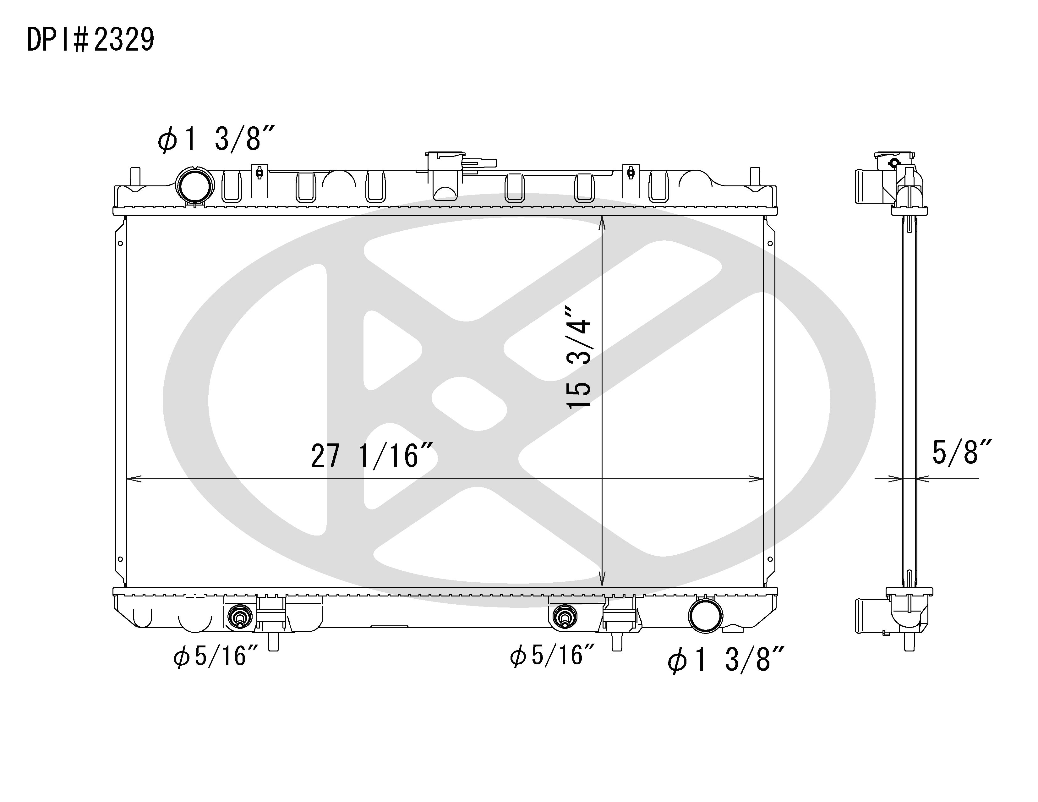 Koyo A2329 - rad  Radiator