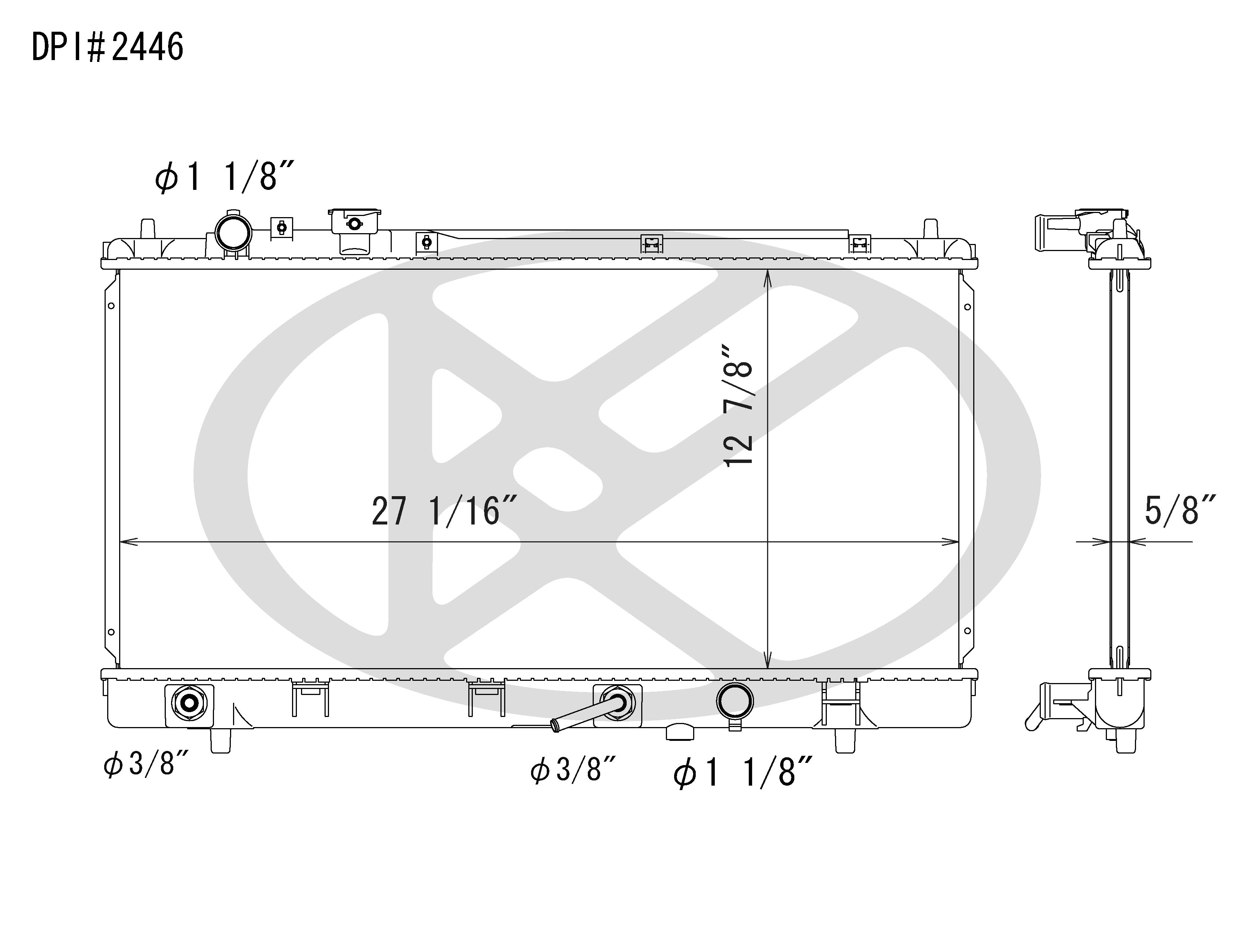 Koyo A2446 - rad  Radiator