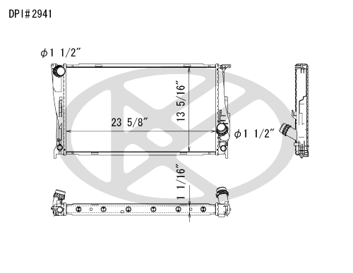 Koyo A2941 - rad  Radiator