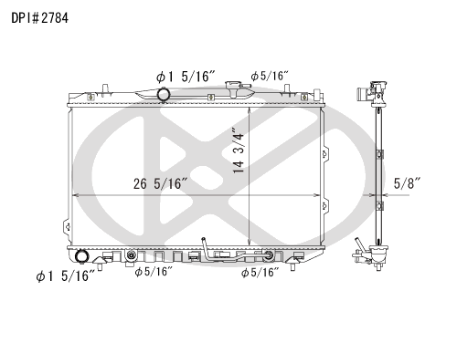 Koyo A2784 - rad  Radiator