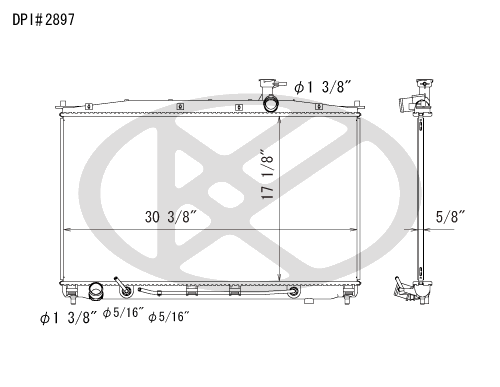 Koyo A2897 - rad  Radiator