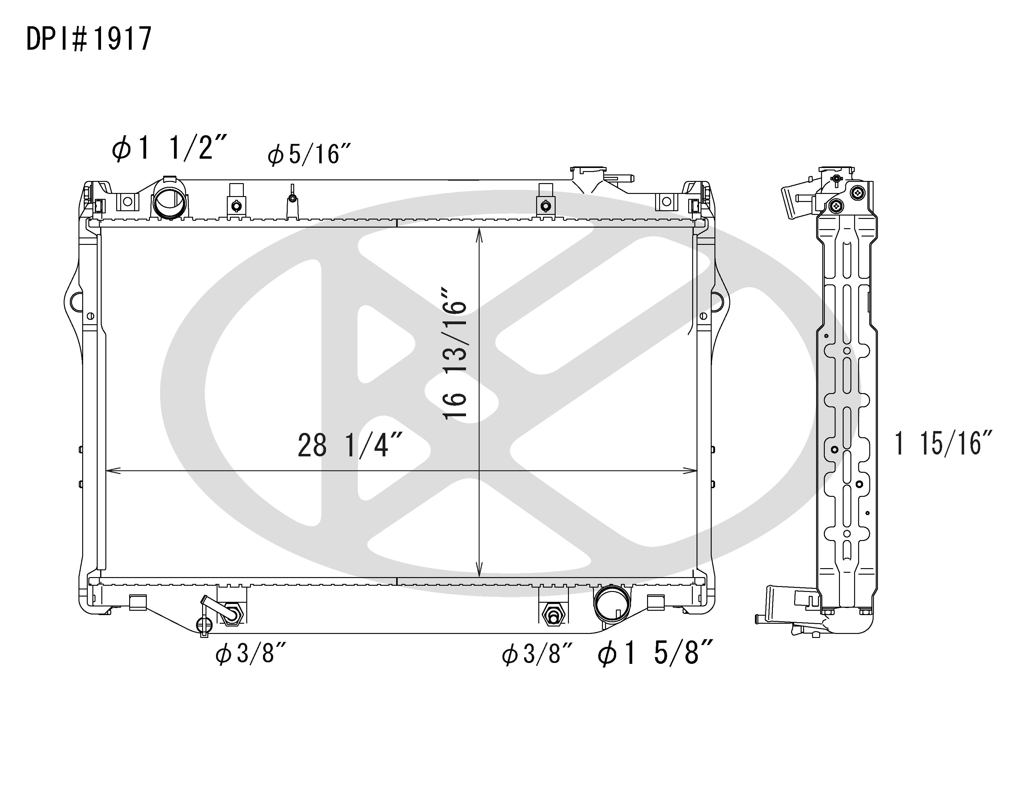 Koyo C1917 - rad  Radiator