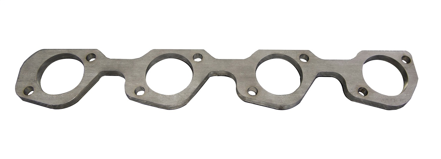 Kooks 7011-SH-BS - SBF Header Flange - 2-3/4" Diag. High Port. 3/8" Thick SS. Port for 1-7/8"