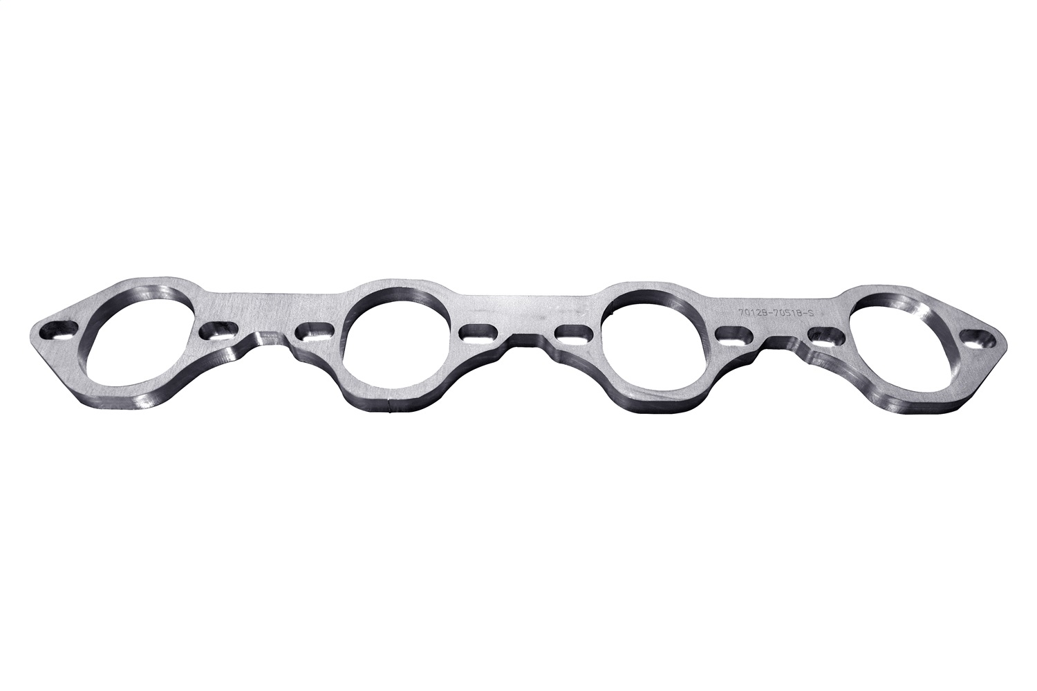 Kooks 7012B-7051B-S - SBF Header Flange - 2-1/2" Inline Bolt Pattern. 3/8" Thick SS. Port for 2"