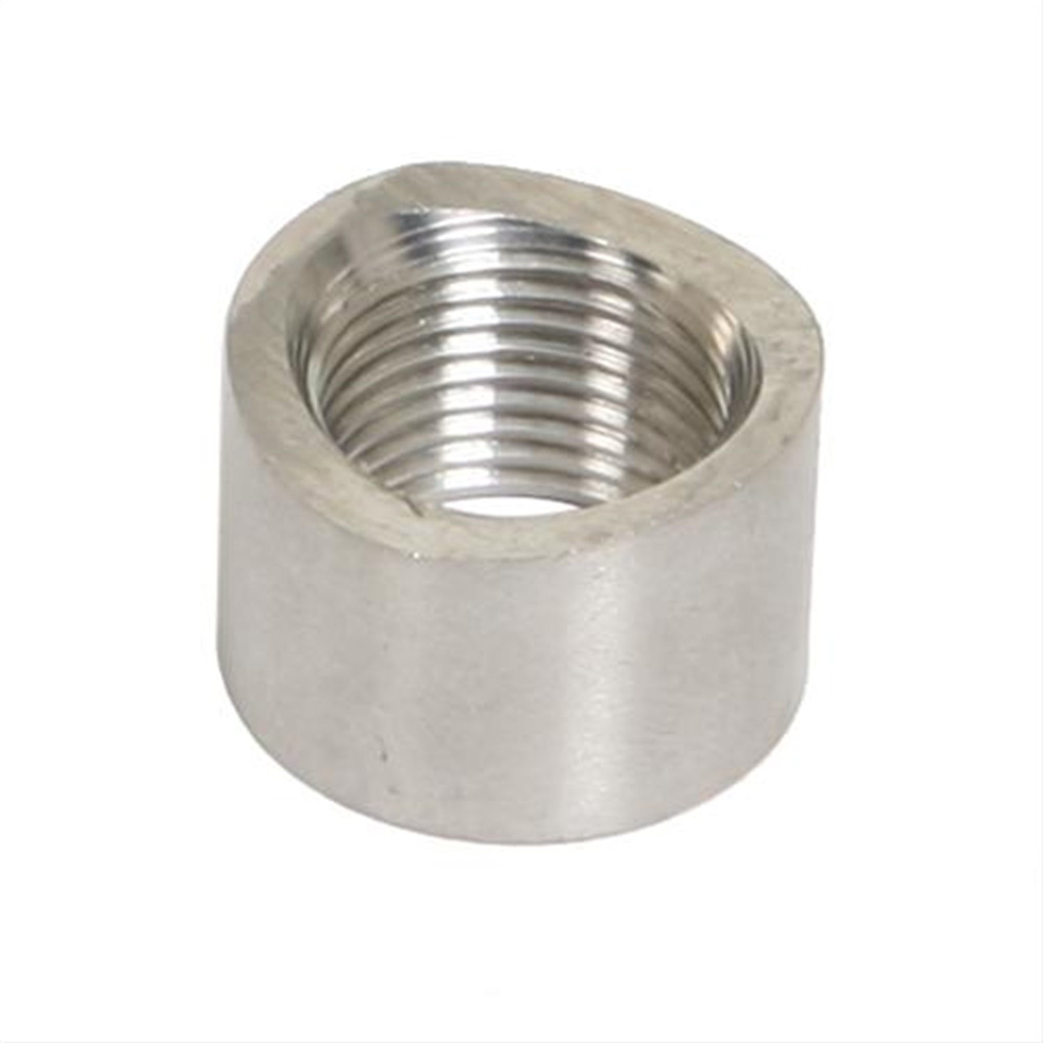 Kooks 9002S-C - O2 Sensor bung. Stainless Steel. M18 x 1.50 Threads. Coped on one side Kooks 9002S-C - O2 Sensor bung. Stainless Steel. M18 x 1.50 Threads. Coped on one side