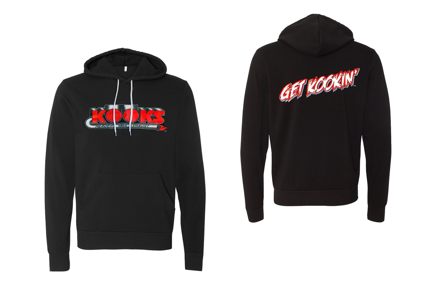 Kooks HS-100606-01 - Logo Pullover Hoodie Black - Medium