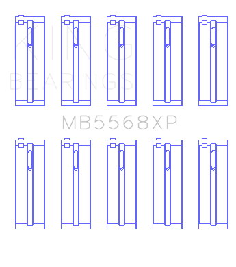 King Engine Bearings MB5568XP0.25 - King Acura D16A1 / 97-01 Honda H22A4 / 98+ F23A (Size 0.25mm) Performance Main Bearing Set King Engine Bearings MB5568XP0.25 - King Acura D16A1 / 97-01 Honda H22A4 / 98+ F23A (Size 0.25mm) Performance Main Bearing Set