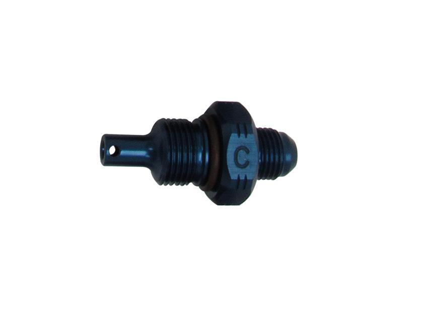KRC Power Steering KRC 25310000 - Alum Flow Valve -6an MALE ID - C