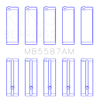 King Engine Bearings MB5587AM0.25 - Suzuki G15A/G16A/B (Size +0.25mm) Main Bearing Set King Engine Bearings MB5587AM0.25 - Suzuki G15A/G16A/B (Size +0.25mm) Main Bearing Set