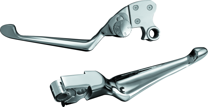 Kuryakyn 1080 - Boss Blades With Adjustable Clutch 96-Up Cable Chrome