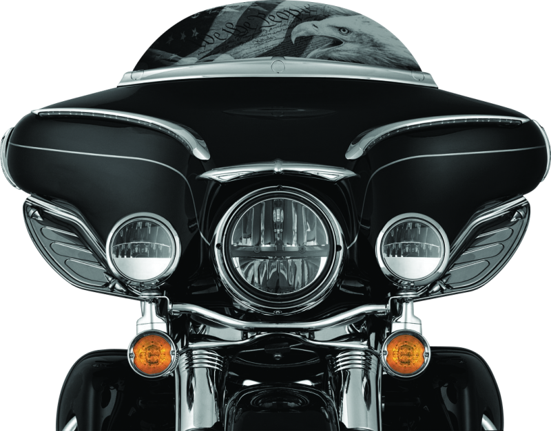 Kuryakyn 1108 - Dragon Wing Air Deflectors Dark Smoke