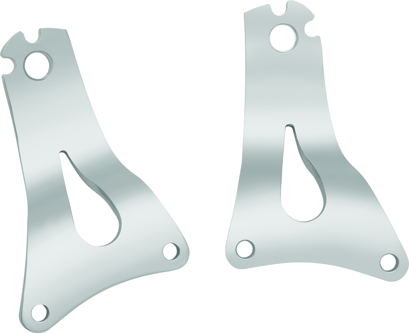 Kuryakyn 1662 - Fixed Mounts For Multi-Purpose Backrest Chrome