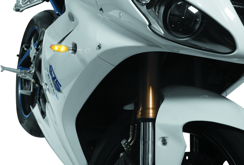 Kuryakyn 2536 - Micro 1000 Clear Lens Amber Chrome