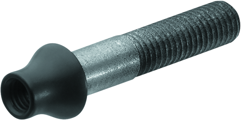 Kuryakyn 2565 - Micro/Rhombus Replacement Rigid Adapter M8X40mm Threaded Stud Black