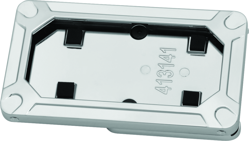 Kuryakyn 3141 - Nova Side Mount License Plate Frame Gloss Chrome