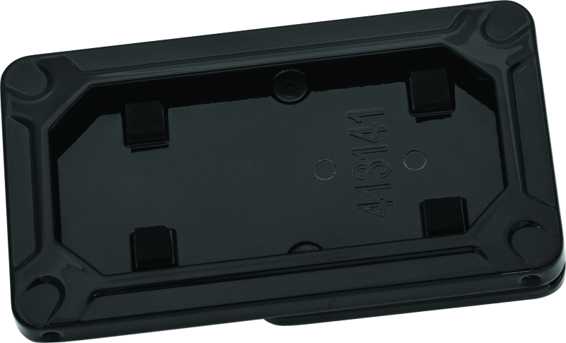Kuryakyn 3142 - Nova Side Mount License Plate Frame Gloss Black