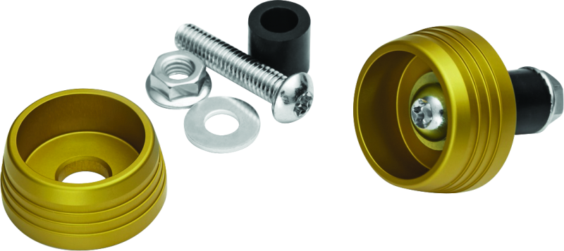 Kuryakyn 3801 - Lodestar Axle Sliders Gold