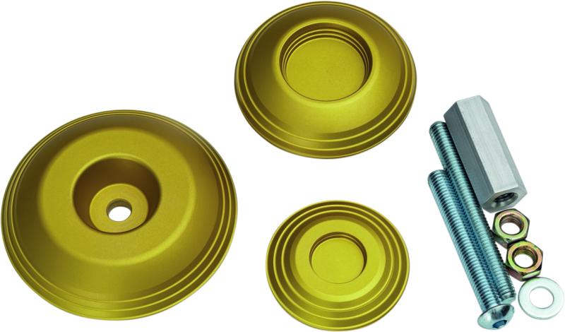 Kuryakyn 3802 - Lodestar Rear Axle Sliders-BMW-Gold