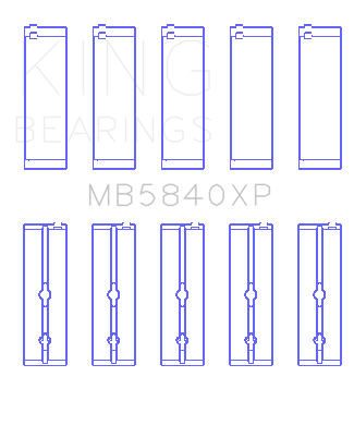 King Engine Bearings MB5840XP0.25 - King Chrysler 300 SRT8 (+0.25) Main Bearing Set King Engine Bearings MB5840XP0.25 - King Chrysler 300 SRT8 (+0.25) Main Bearing Set