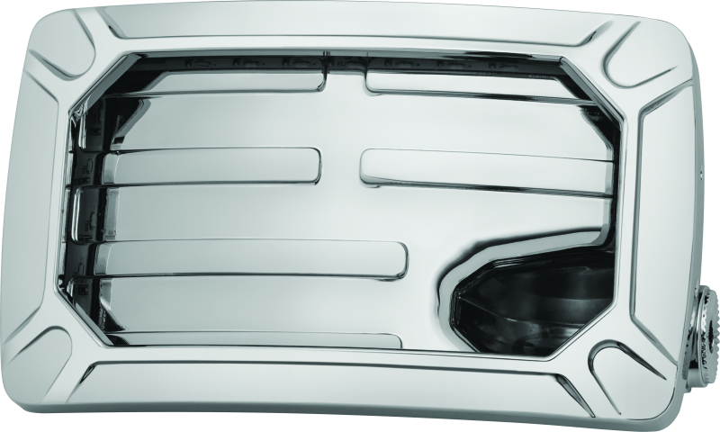 Kuryakyn 3192 - Nova Curved Horizontal Mount Side License Plate Holder Chrome