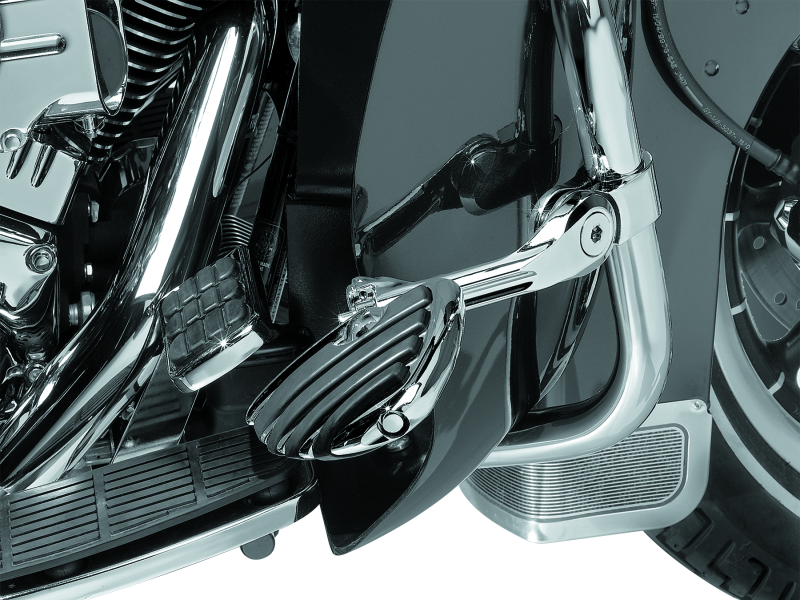 Kuryakyn 4528 - Tour-Tech Cruise 6in Mount Arm  With ISO Wing Pegs 1-1/4in Clamp Chrome