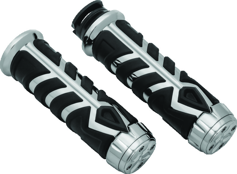 Kuryakyn 5628 - Spear Grips For Scout Chrome