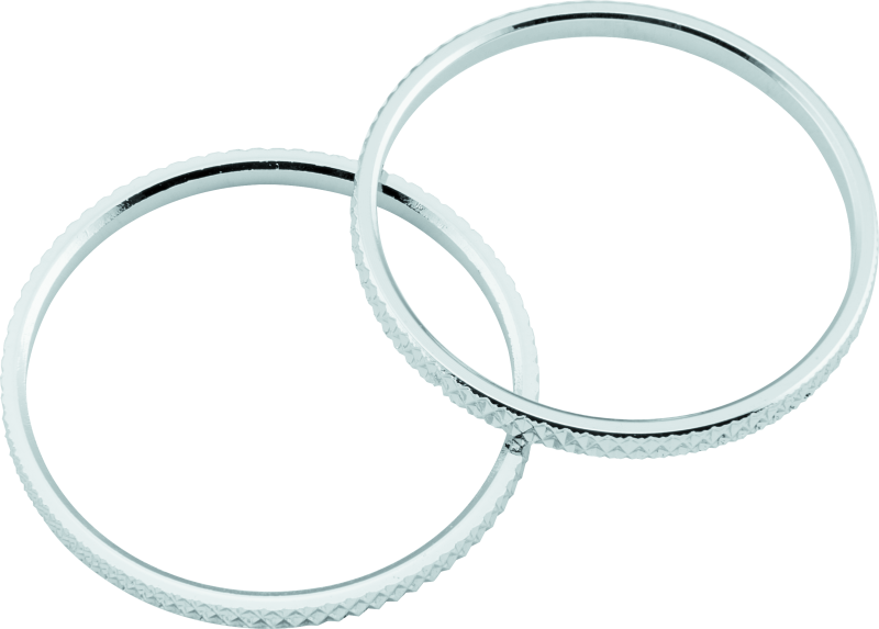 Kuryakyn 6220 - Knurled Accent Rings Chrome (Pair)