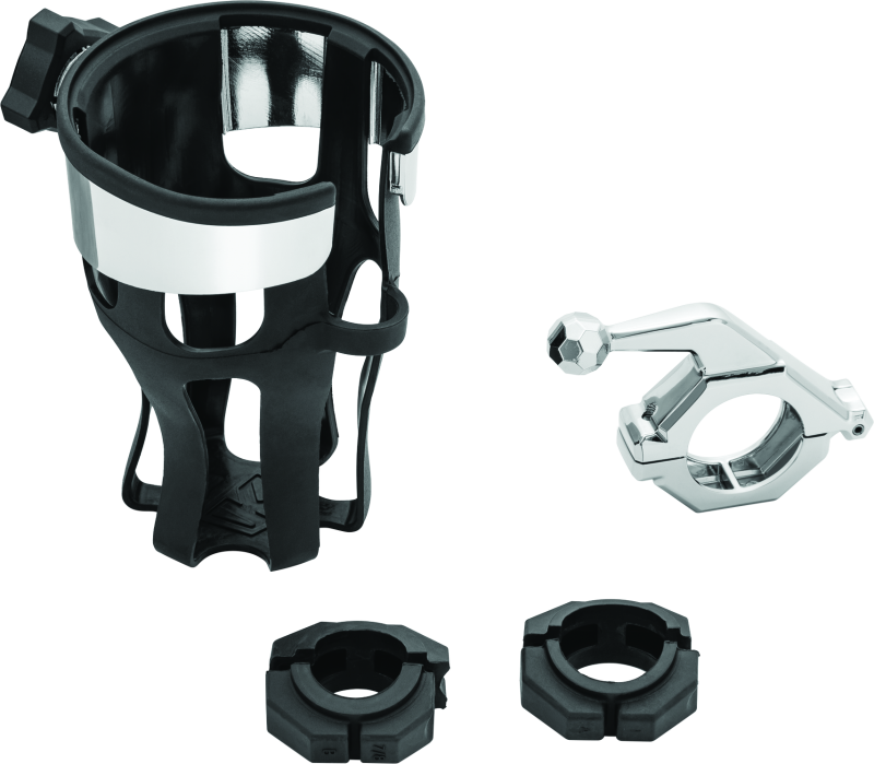 Kuryakyn 6482 - Universal Reflex Drink Holder With Bar Mount Chrome