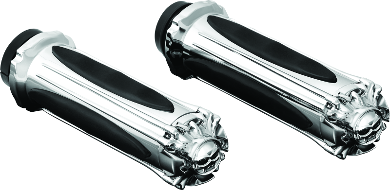 Kuryakyn 6298 - Zombie Grips Throttle-By-Wire Chrome