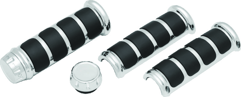 Kuryakyn 6780 - ISO Grips For Heated Grips Chrome