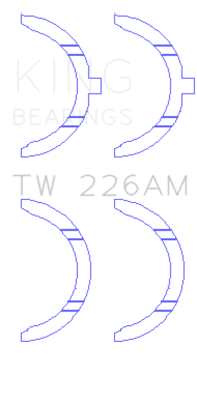 King Engine Bearings TW226AM - King Toyota 3SGTE Thrust Washer Set King Engine Bearings TW226AM - King Toyota 3SGTE Thrust Washer Set