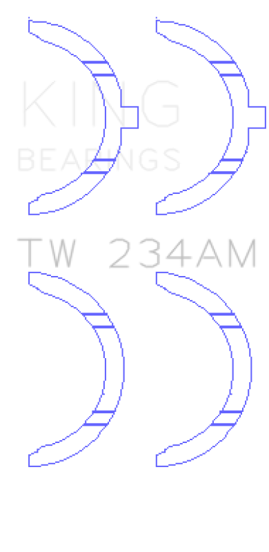 King Engine Bearings TW234AM - King Toyota 22RE Thrust Washer Set King Engine Bearings TW234AM - King Toyota 22RE Thrust Washer Set