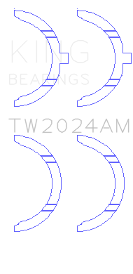 King Engine Bearings TW2024AM - THRUST WASHER SET For TOYOTA 1GR-FE TILL 2009 King Engine Bearings TW2024AM - THRUST WASHER SET For TOYOTA 1GR-FE TILL 2009