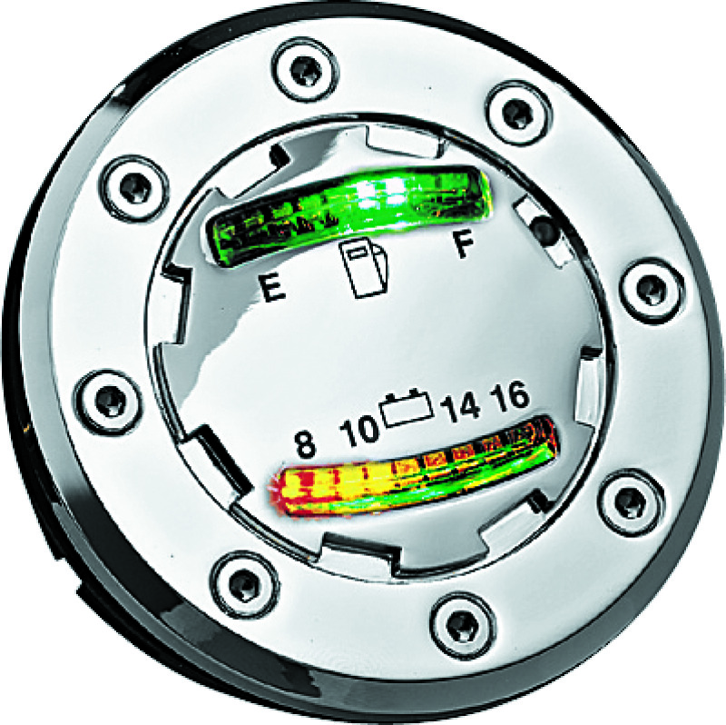 Kuryakyn 7282 - Informer LED Fuel & Battery Gauge Chrome Kuryakyn 7282 - Informer LED Fuel & Battery Gauge Chrome