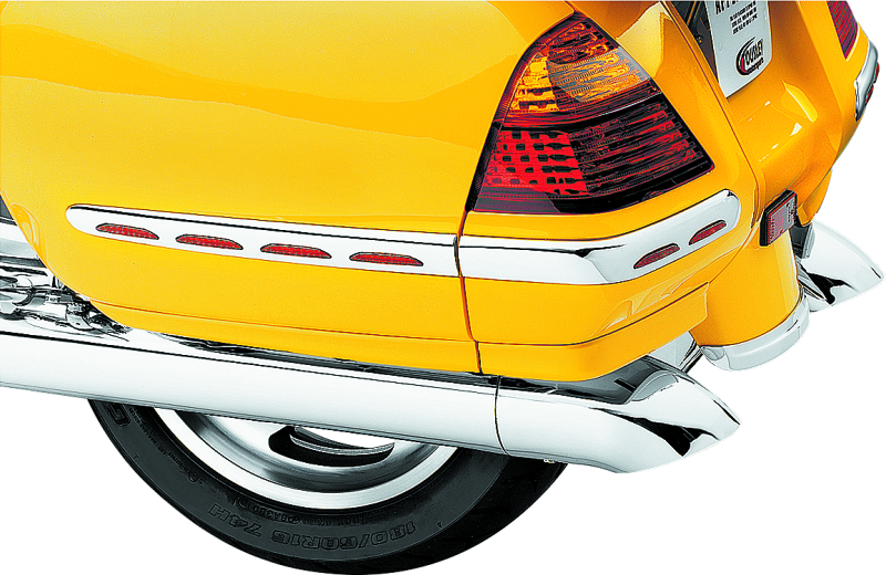 Kuryakyn 7606 - Turndown Exhaust Extensions 01-17 Honda GL1800 Chrome