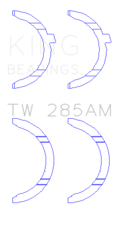 King Engine Bearings TW285AM - King 94-01 Toyota 2.4L 2RZ-FE/2.7L 3RZ-FE Thrust Washer Set King Engine Bearings TW285AM - King 94-01 Toyota 2.4L 2RZ-FE/2.7L 3RZ-FE Thrust Washer Set